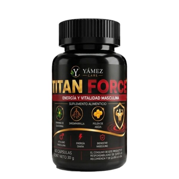02 Titan Force Titan Force (60 Cápsulas) | Energía y Vitalidad Masculina