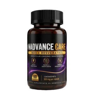 Nadvance Care (60 Cápsulas) | NAD + Resveratrol para Energía Celular y Longevidad